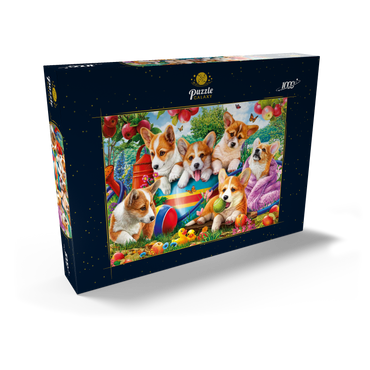 Darstellung des Puzzle Motivs Cute Puppies 1000 Puzzle Schachtel Ansicht2