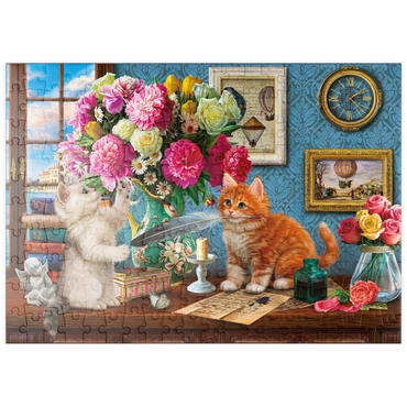 Darstellung des Puzzle Motivs puzzleplate Petals & Paws 200 Puzzle