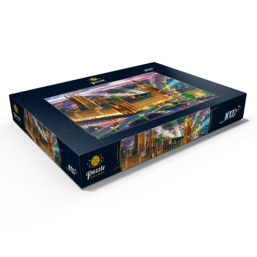 Darstellung des Puzzle Motivs Evening London 1000 Puzzle Schachtel Ansicht1