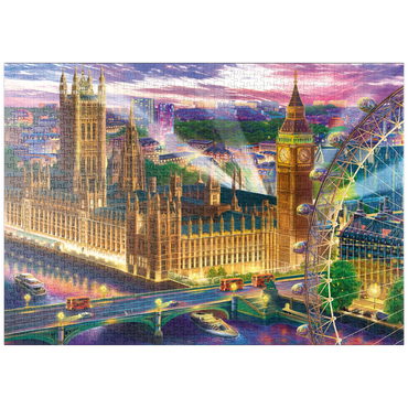 Darstellung des Puzzle Motivs puzzleplate Evening London 1000 Puzzle