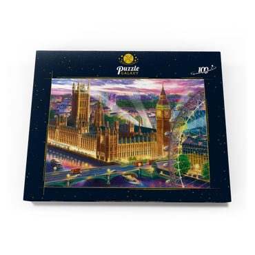 Darstellung des Puzzle Motivs Evening London 100 Puzzle Schachtel Ansicht3