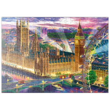 Darstellung des Puzzle Motivs puzzleplate Evening London 200 Puzzle