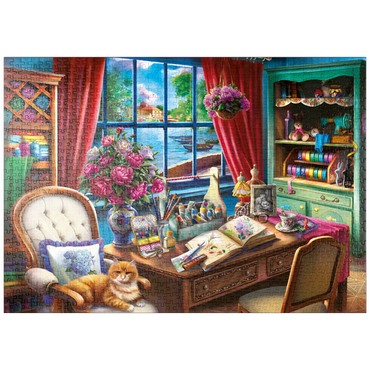 Darstellung des Puzzle Motivs puzzleplate Creative Desk 1000 Puzzle