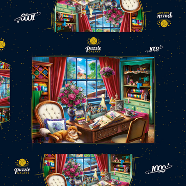 Darstellung des Puzzle Motivs Creative Desk 1000 Puzzle Schachtel 3D Modell