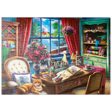 Darstellung des Puzzle Motivs puzzleplate Creative Desk 100 Puzzle