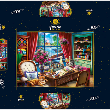 Darstellung des Puzzle Motivs Creative Desk 100 Puzzle Schachtel 3D Modell