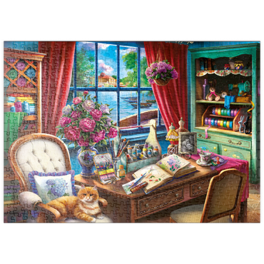 Darstellung des Puzzle Motivs puzzleplate Creative Desk 500 Puzzle