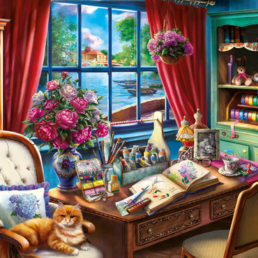 Darstellung des Puzzle Motivs Creative Desk 500 Puzzle 3D Modell