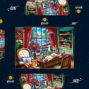 Darstellung des Puzzle Motivs Creative Desk 500 Puzzle Schachtel 3D Modell