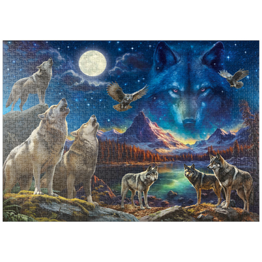Darstellung des Puzzle Motivs puzzleplate The Beauty of Wolves 1000 Puzzle