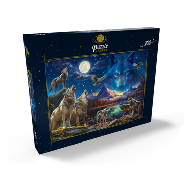 Darstellung des Puzzle Motivs The Beauty of Wolves 100 Puzzle Schachtel Ansicht2