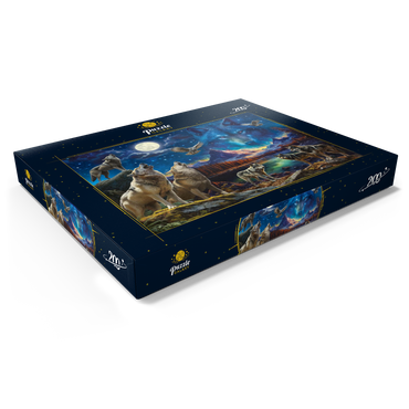 Darstellung des Puzzle Motivs The Beauty of Wolves 200 Puzzle Schachtel Ansicht1