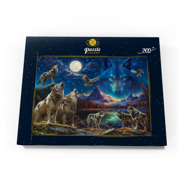 Darstellung des Puzzle Motivs The Beauty of Wolves 200 Puzzle Schachtel Ansicht3