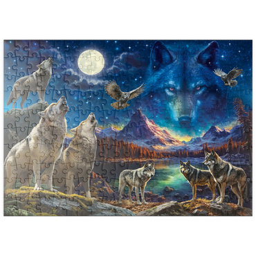 Darstellung des Puzzle Motivs puzzleplate The Beauty of Wolves 200 Puzzle