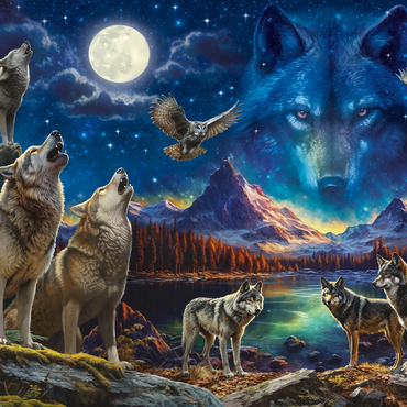 Darstellung des Puzzle Motivs The Beauty of Wolves 200 Puzzle 3D Modell