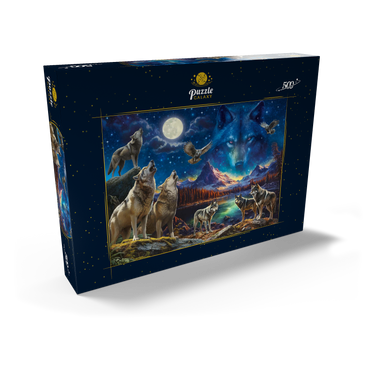 Darstellung des Puzzle Motivs The Beauty of Wolves 500 Puzzle Schachtel Ansicht2
