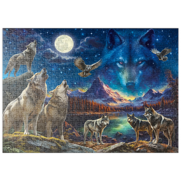 Darstellung des Puzzle Motivs puzzleplate The Beauty of Wolves 500 Puzzle