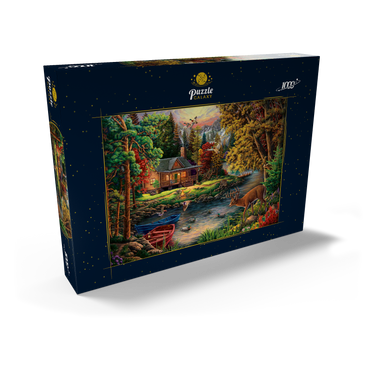 Darstellung des Puzzle Motivs Lake 1000 Puzzle Schachtel Ansicht2