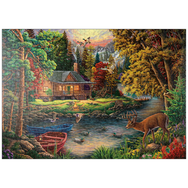 Darstellung des Puzzle Motivs puzzleplate Lake 1000 Puzzle