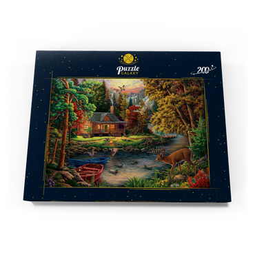 Darstellung des Puzzle Motivs Lake 200 Puzzle Schachtel Ansicht3