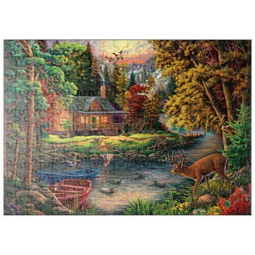 Darstellung des Puzzle Motivs puzzleplate Lake 200 Puzzle