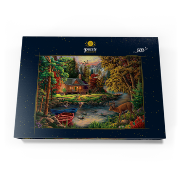 Darstellung des Puzzle Motivs Lake 500 Puzzle Schachtel Ansicht3