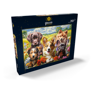 Darstellung des Puzzle Motivs Funny Puppy Selfie 200 Puzzle Schachtel Ansicht2