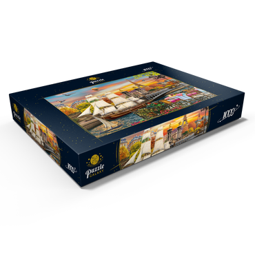 Darstellung des Puzzle Motivs Sailboat in Paris 1000 Puzzle Schachtel Ansicht1