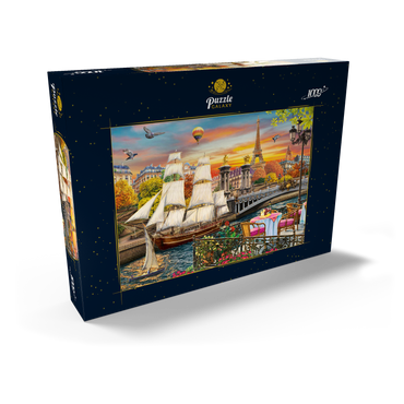 Darstellung des Puzzle Motivs Sailboat in Paris 1000 Puzzle Schachtel Ansicht2