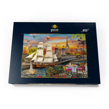 Darstellung des Puzzle Motivs Sailboat in Paris 1000 Puzzle Schachtel Ansicht3