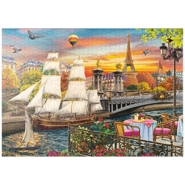 Darstellung des Puzzle Motivs puzzleplate Sailboat in Paris 1000 Puzzle