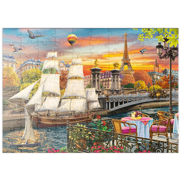Darstellung des Puzzle Motivs puzzleplate Sailboat in Paris 100 Puzzle