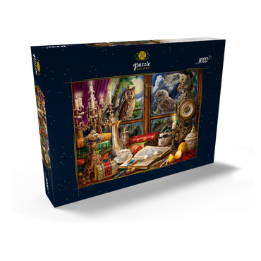 Darstellung des Puzzle Motivs Evening Still Life With Owls 1000 Puzzle Schachtel Ansicht2