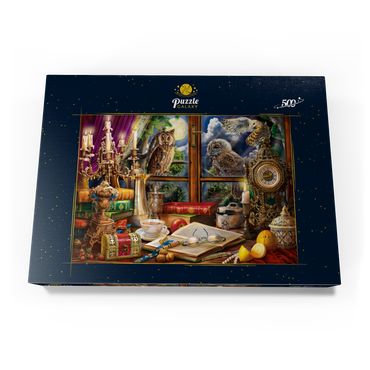 Darstellung des Puzzle Motivs Evening Still Life With Owls 500 Puzzle Schachtel Ansicht3