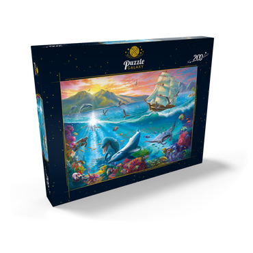 Darstellung des Puzzle Motivs Sailboat and the Underwater World 200 Puzzle Schachtel Ansicht2