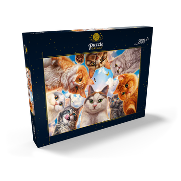 Darstellung des Puzzle Motivs Cat Selfie 200 Puzzle Schachtel Ansicht2