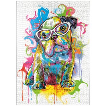 Darstellung des Puzzle Motivs puzzleplate Bulldog Fun 1000 Puzzle
