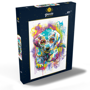 Darstellung des Puzzle Motivs Lab Eyes 100 Puzzle Schachtel Ansicht2