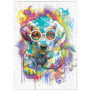 Darstellung des Puzzle Motivs puzzleplate Lab Eyes 100 Puzzle