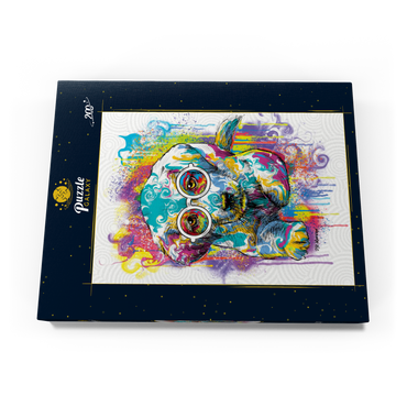 Darstellung des Puzzle Motivs Lab Eyes 200 Puzzle Schachtel Ansicht3