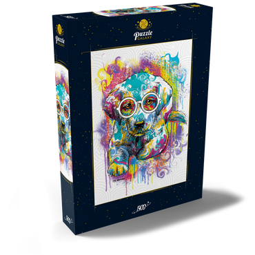 Darstellung des Puzzle Motivs Lab Eyes 500 Puzzle Schachtel Ansicht2