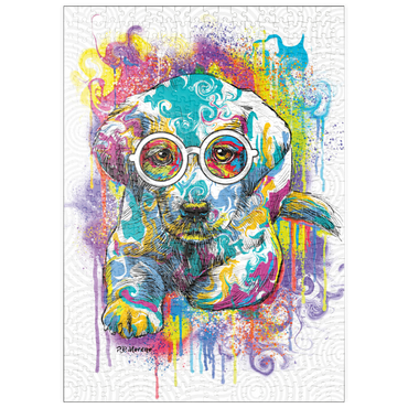 Darstellung des Puzzle Motivs puzzleplate Lab Eyes 500 Puzzle