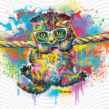 Darstellung des Puzzle Motivs Just Hangin' 1000 Puzzle 3D Modell