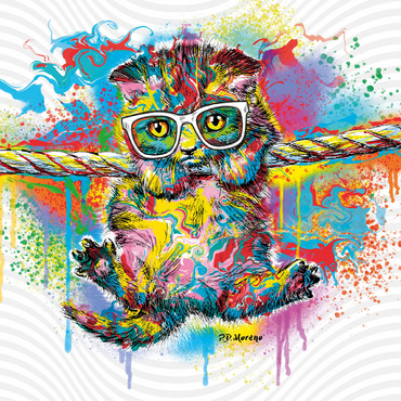 Darstellung des Puzzle Motivs Just Hangin' 200 Puzzle 3D Modell