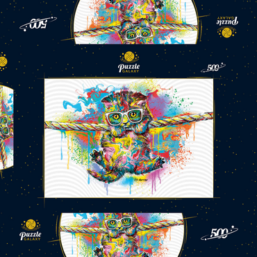 Darstellung des Puzzle Motivs Just Hangin' 500 Puzzle Schachtel 3D Modell