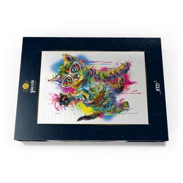 Darstellung des Puzzle Motivs Kitty Saying Hello 1000 Puzzle Schachtel Ansicht3