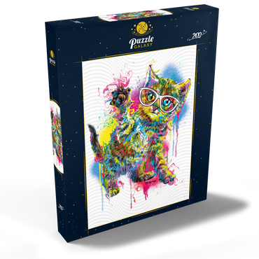 Darstellung des Puzzle Motivs Kitty Saying Hello 200 Puzzle Schachtel Ansicht2