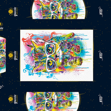 Darstellung des Puzzle Motivs Kitten Soft Eyes 1000 Puzzle Schachtel 3D Modell