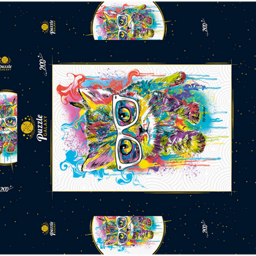 Darstellung des Puzzle Motivs Kitten Soft Eyes 200 Puzzle Schachtel 3D Modell