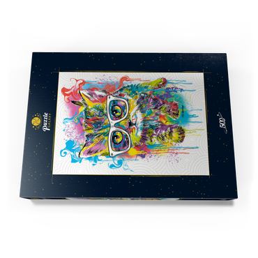 Darstellung des Puzzle Motivs Kitten Soft Eyes 500 Puzzle Schachtel Ansicht3